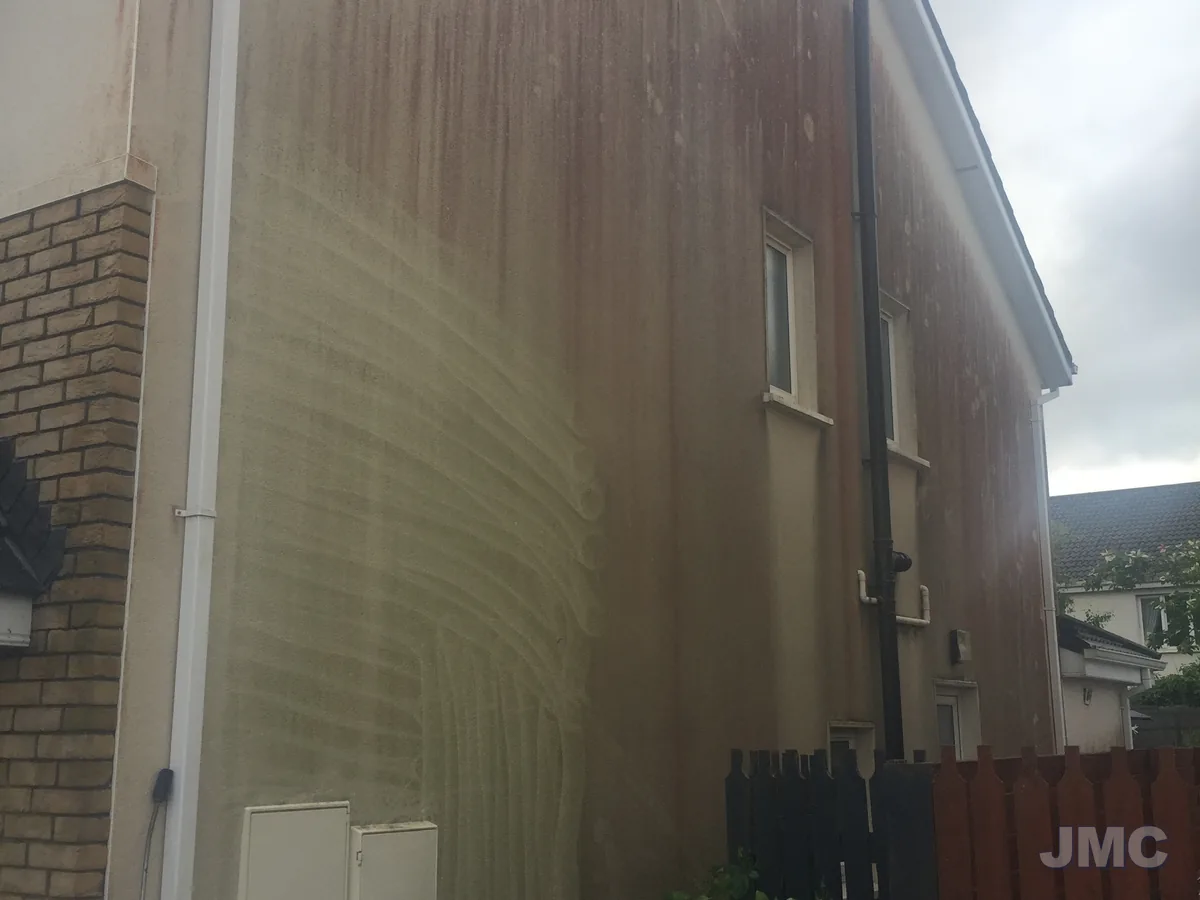 Before: Side wall, algae removed