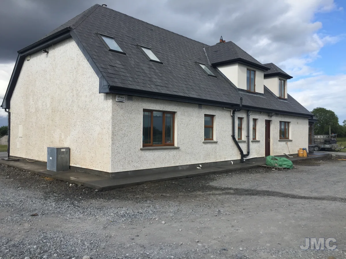 After: Dormer house, dash cleaned