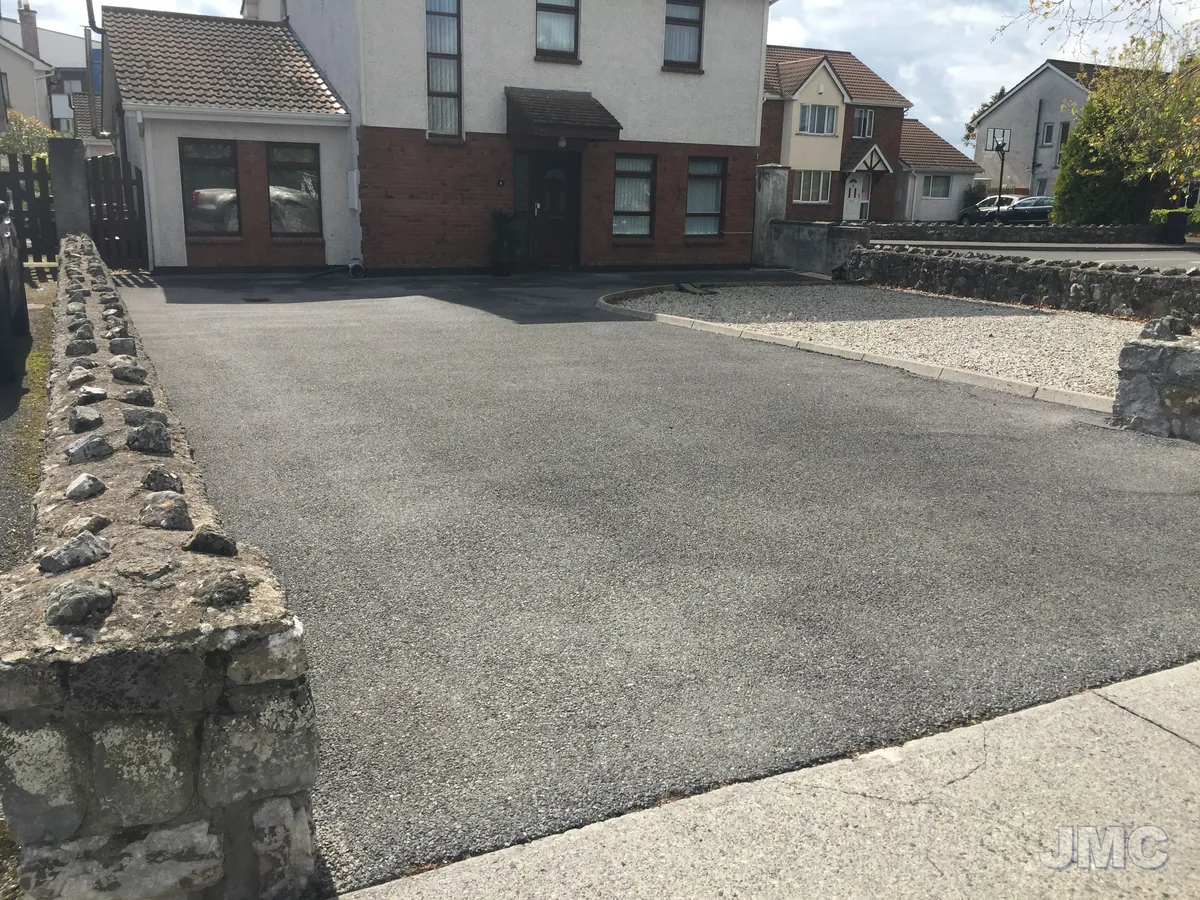 Before: Town drive, stains lifted