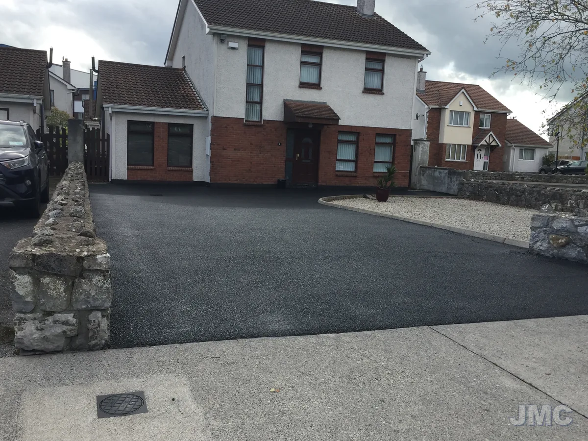 After: Town drive, stains lifted