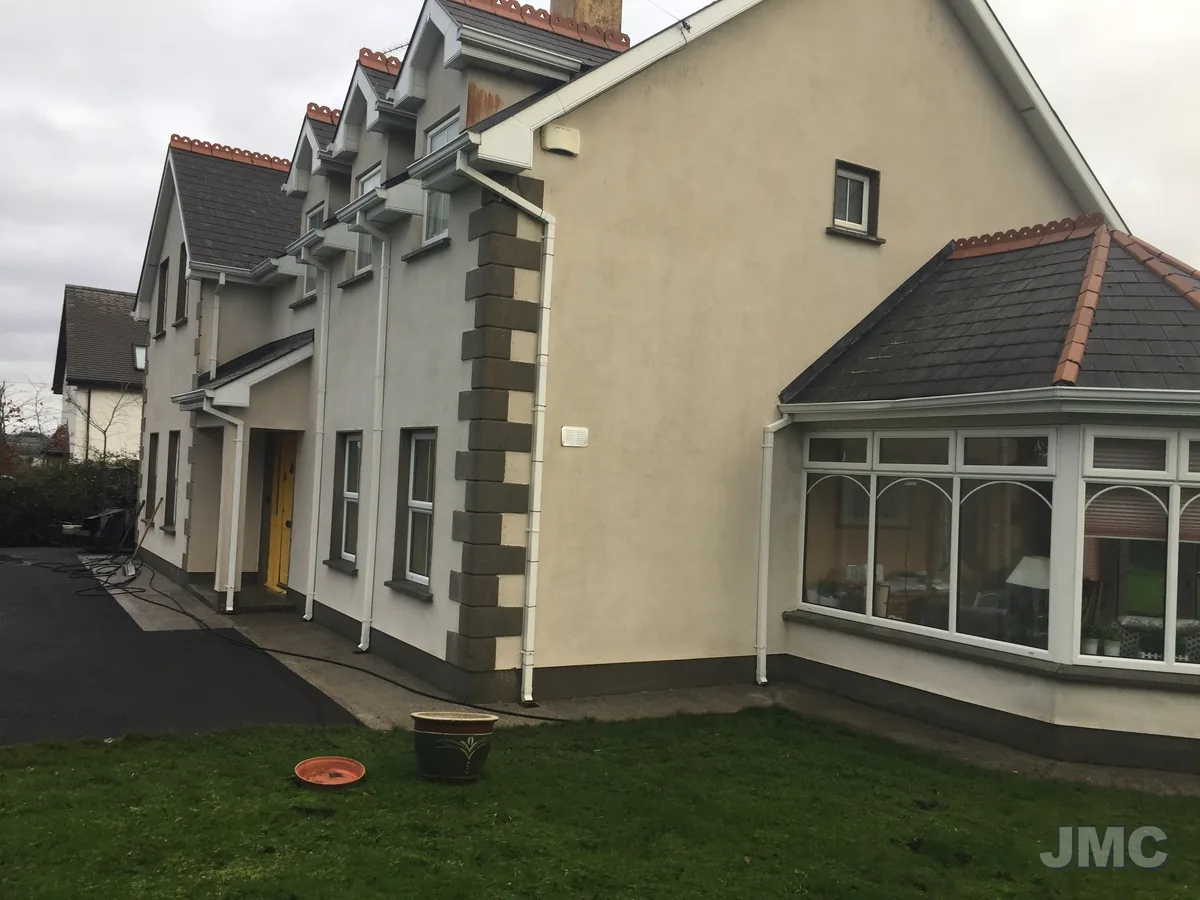 After: Dashed walls and porch cleaned