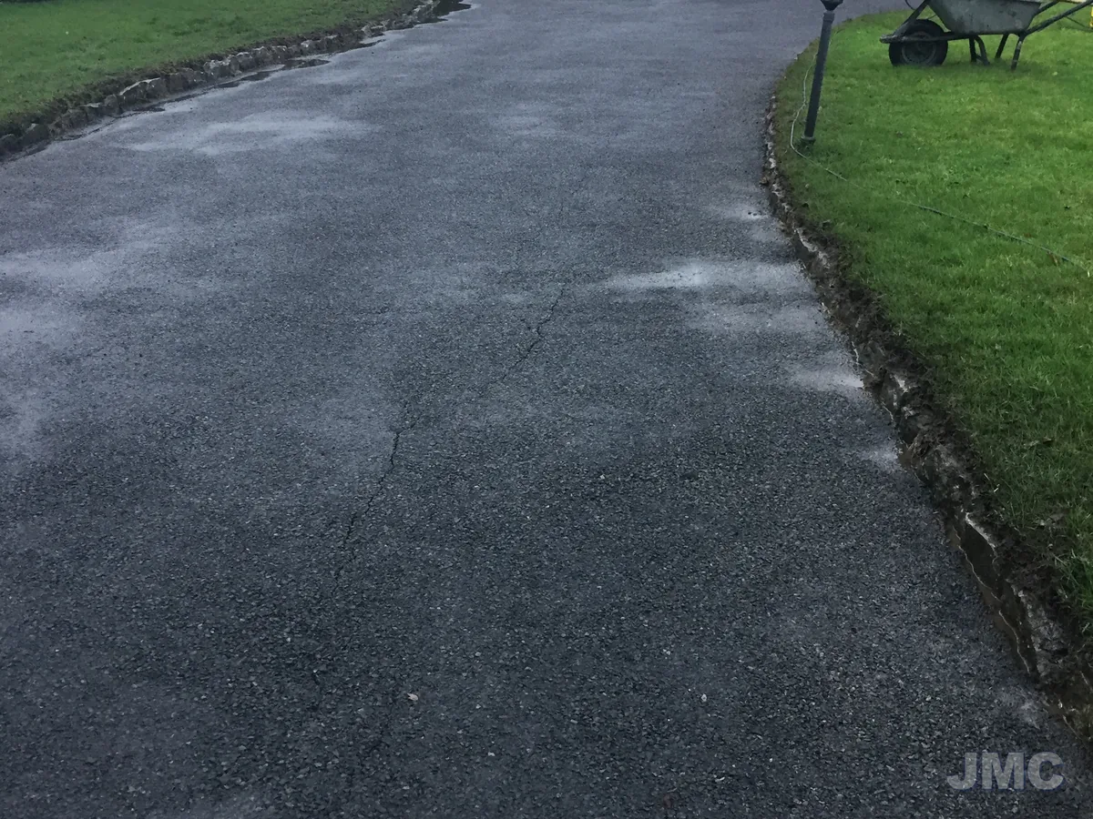 After: Farmhouse avenue, moss lifted