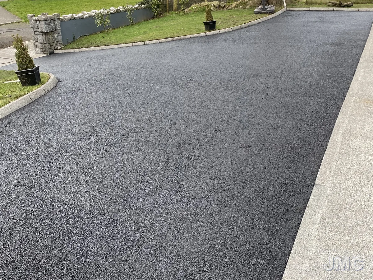 After: Long avenue drive, moss scraped and washed