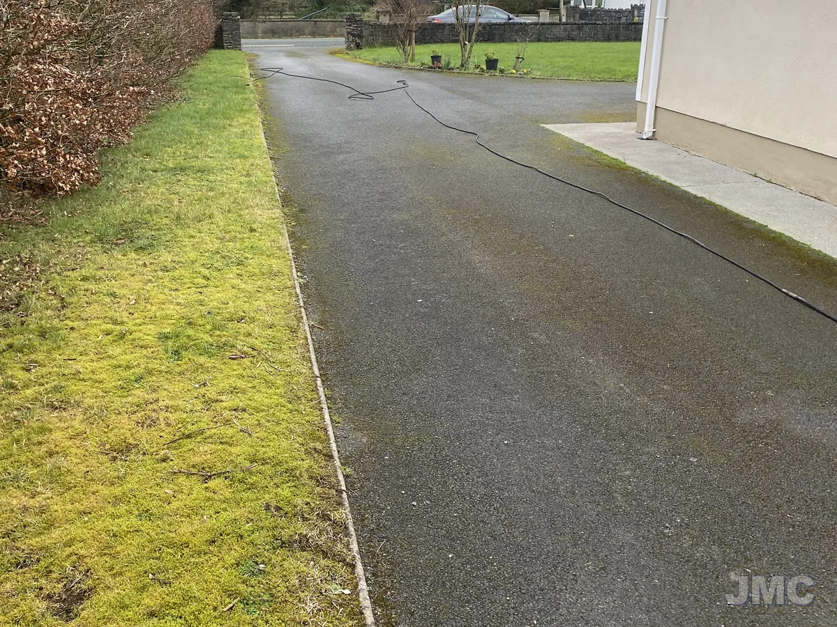 Before: Long avenue to the farmhouse