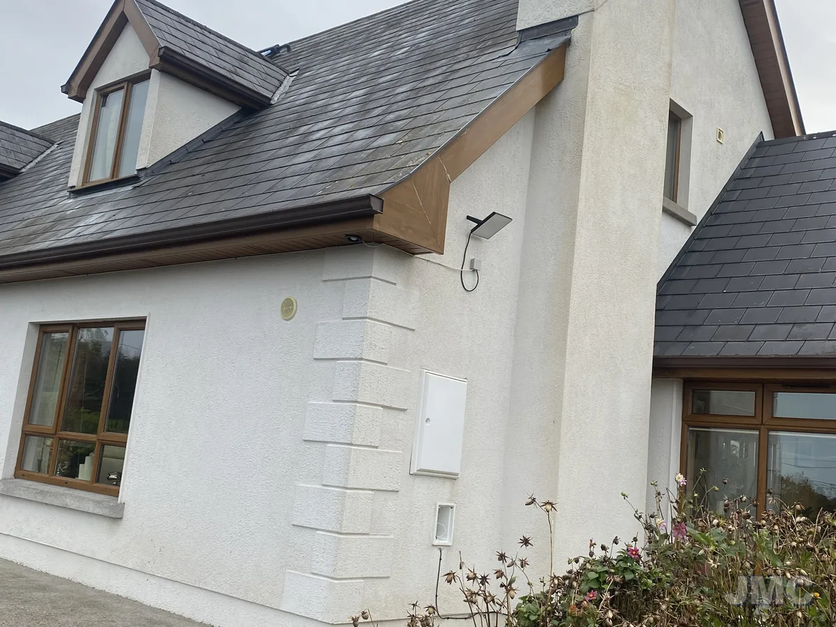 After: Chimney and gable, staining removed