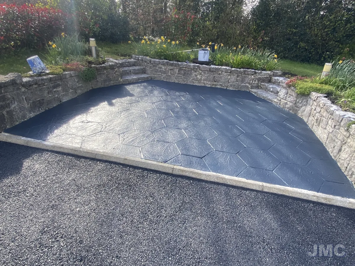 After: Yard washed and sealed