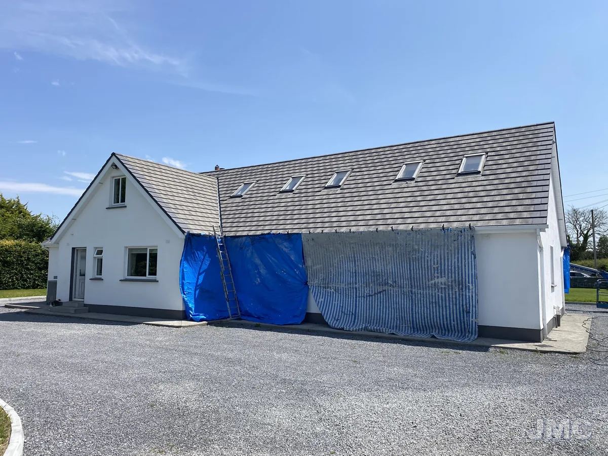 Before: Sheeted and sprayed