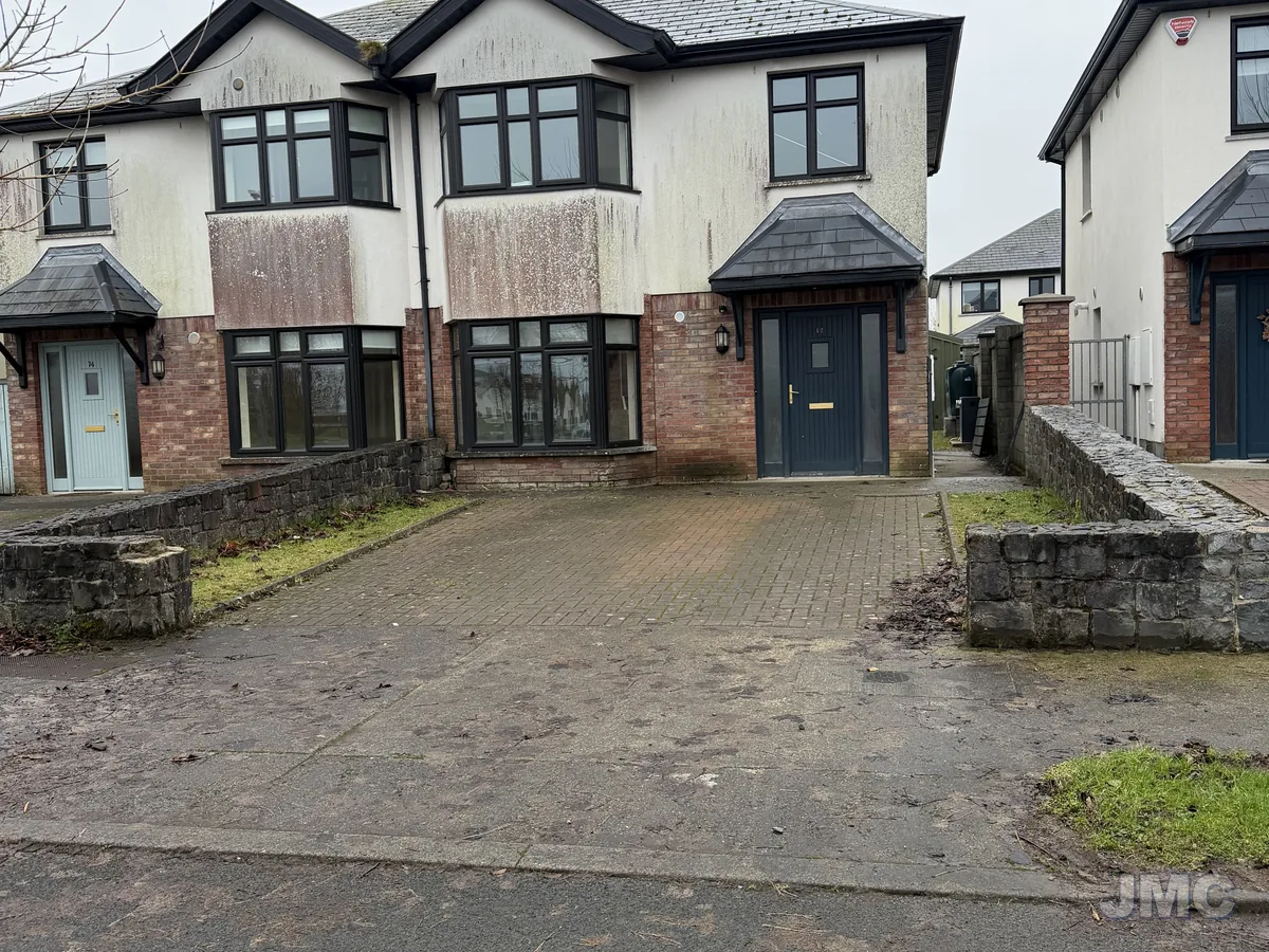 Before: Block paving drive, washed and re-sanded