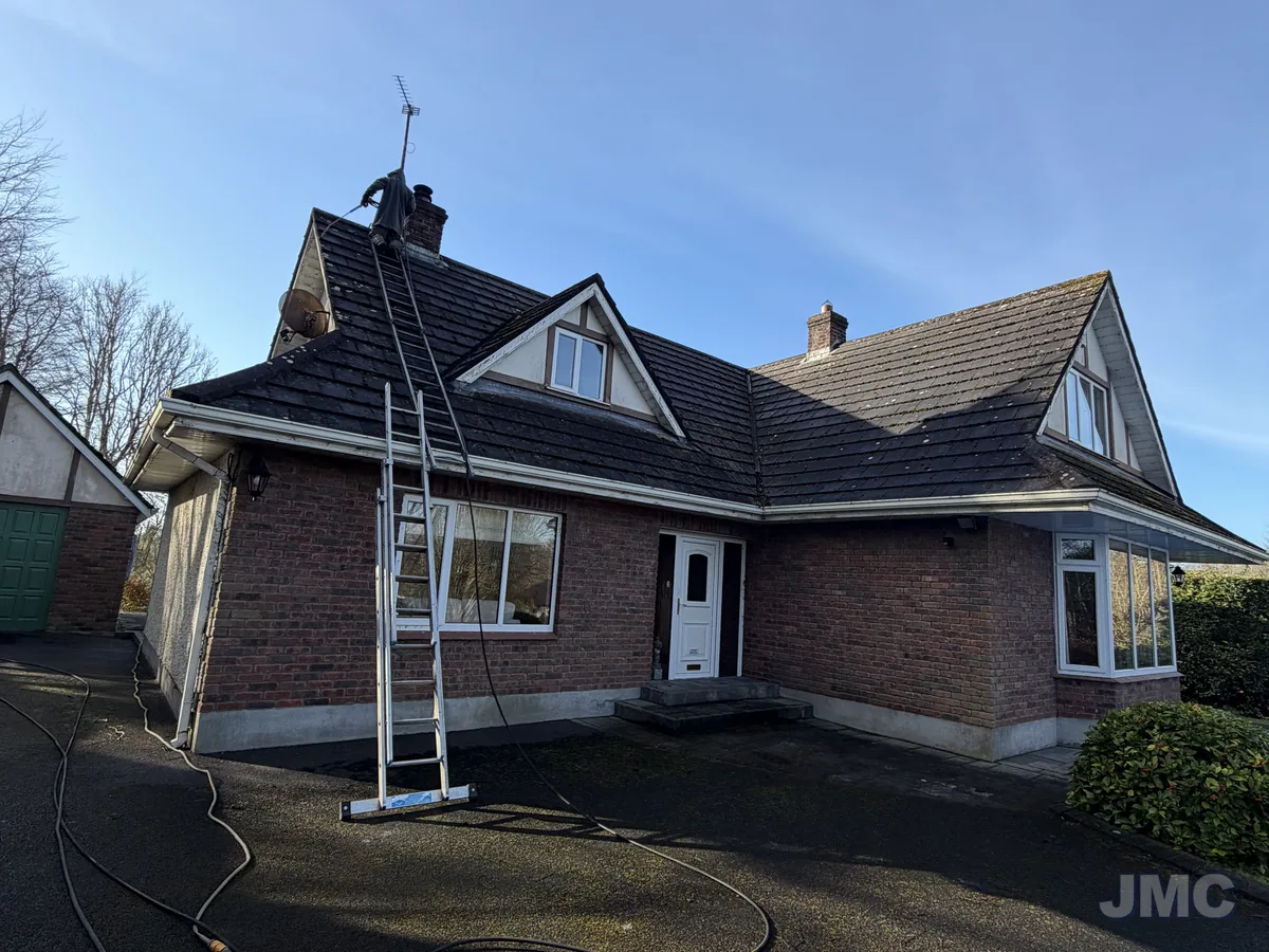 Before: uPVC, fascia and patio cleaned